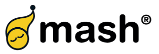logo de la marca mash, una marca de almohadas y protectores de colchón