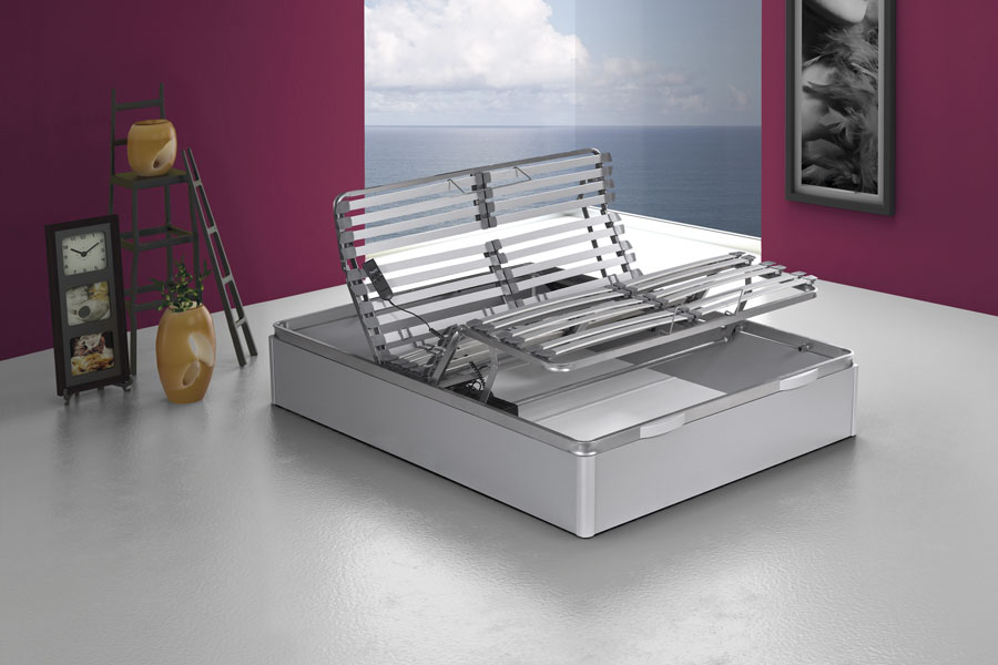 imagen de cama articulada madera con almacenamiento interno de la marca Yecol